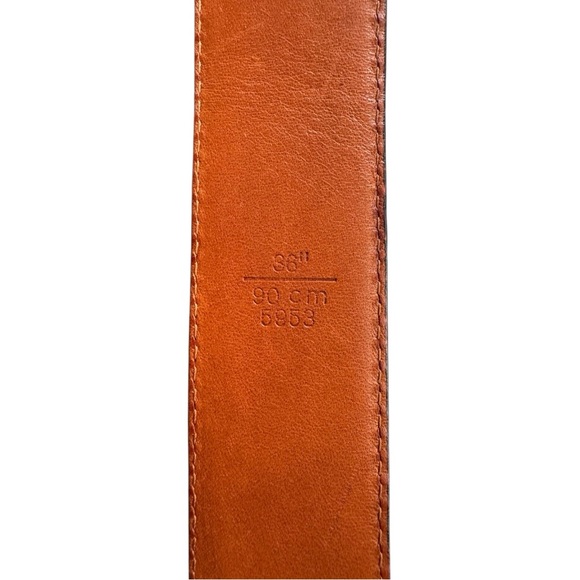 Vintage COACH Men’s Leather Belt 36” Made in Italy Style 5953 - Picture 9 of 9